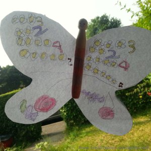 paper butterfly P finished