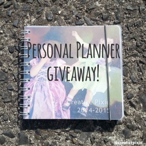 Personal Planner giveaway